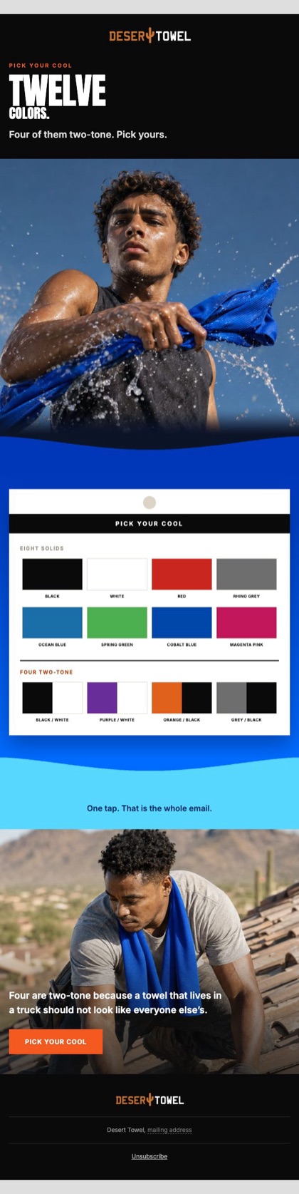 C23 · Pick your cool email for Desert Towel, in full