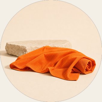 The Original Desert Cooling Towel in orange