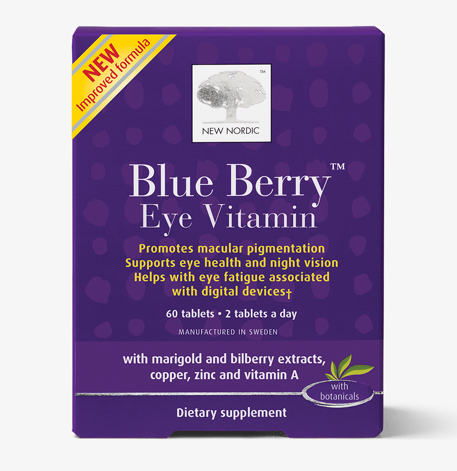 New Nordic Blue Berry Eye Vitamin box