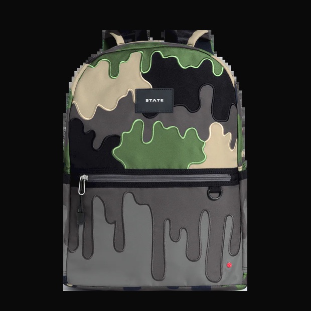 Kane Double Pocket Backpack - Camo Drip