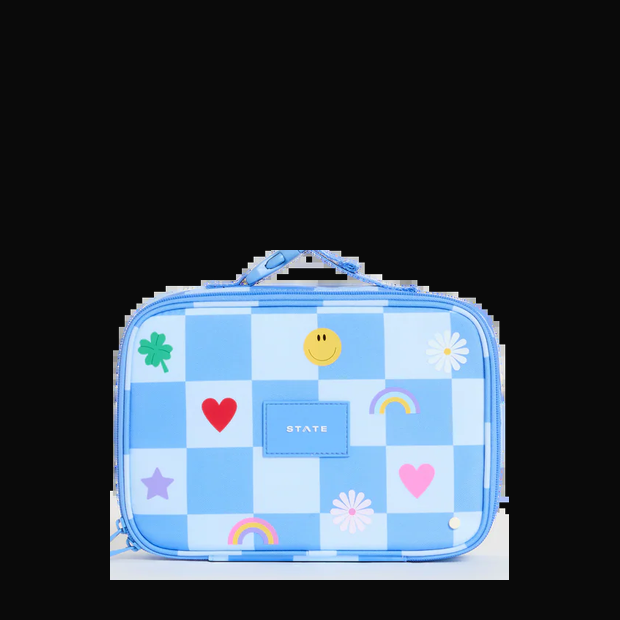 Rodgers Lunch Box - Charms Blue Checkerboard