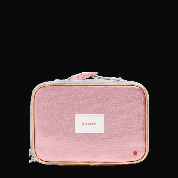 Rodgers Lunch Box-Pink/Silver