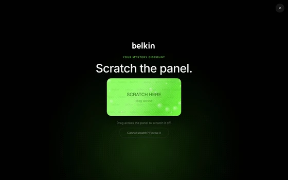 Belkin: Scratch to reveal