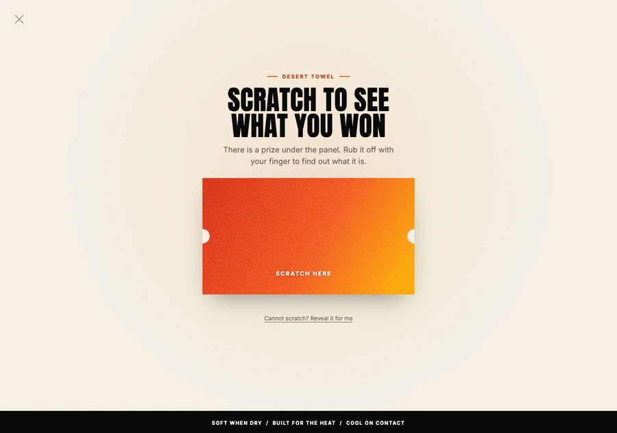 Desert Towel: Scratch for a headband